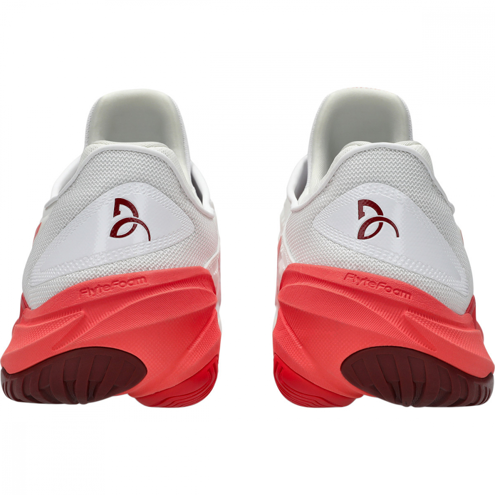Asics Novak Djokovic Court FF 3 All Court Incaltaminte Tenis Barbati Alb, Rosu coral, Visiniu [7]
