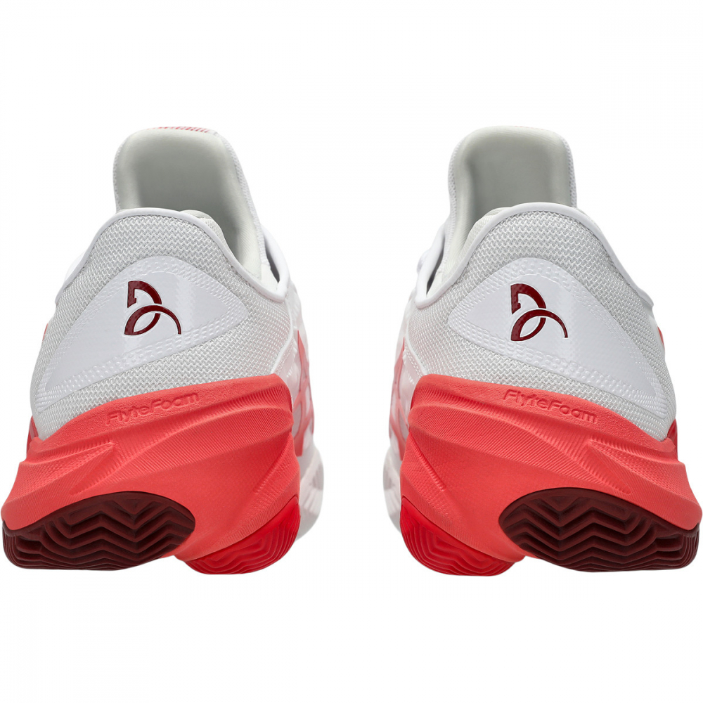 Asics Novak Djokovic Court FF 3 Clay Incaltaminte Tenis Zgura Barbati Alb, Rosu coral, Visiniu [7]