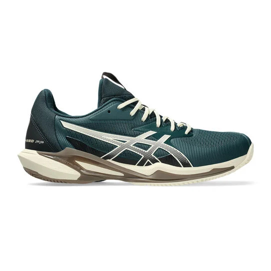 Asics Solution Speed FF 3 Clay Incaltaminte Tenis Zgura Barbati Verde inchis, Bej, Crem [1]