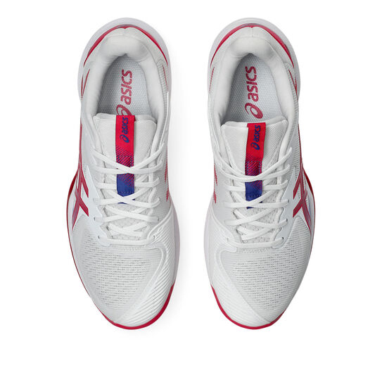 Asics Solution Speed FF 3 Clay Incaltaminte Tenis Zgura Femei Alb, Roz berry, Albastru [3]