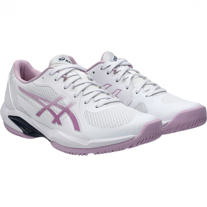 Asics Solution Swift FF All Court Incaltaminte Tenis Femei Alb, Violet, Bleumarin [3]