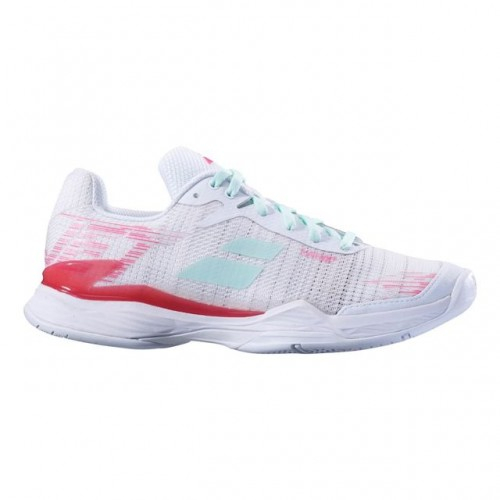 Babolat - Jet Mach II All Court incaltaminte Tenis Femei Alb/Gri deschis/Roz/Verde mint [2]