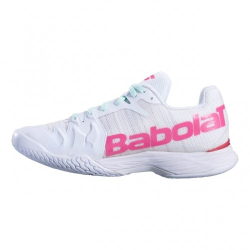 Babolat - Jet Mach II All Court incaltaminte Tenis Femei Alb/Gri deschis/Roz/Verde mint [3]