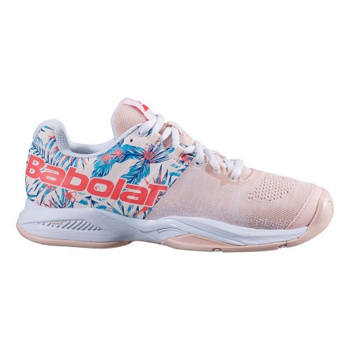 Babolat Propulse Blast All Court Incaltaminte Tenis Femei Roz deschis Alb Rosu Albastru [1]