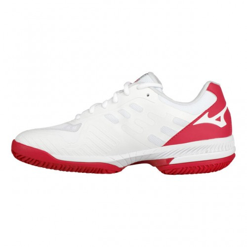 Mizuno Incaltaminte tenis Femei pentru Zgura Wave Exceed SL 2 Alb Rosu [3]
