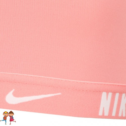 Nike Big Kids Sport-BH Bustiera Fete (Copii) Roz, Alb [3]