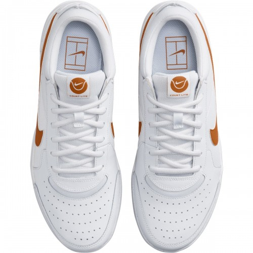 Nike Court Zoom Lite 3 All Court Incaltaminte Tenis Unisex Copii Alb, Portocaliu monarch [5]