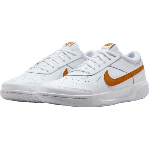 Nike Court Zoom Lite 3 All Court Incaltaminte Tenis Unisex Copii Alb, Portocaliu monarch [3]