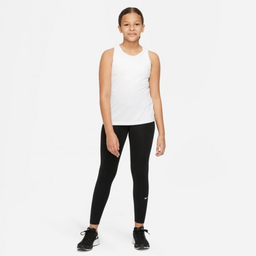 Nike Dri-Fit Big Kids Tight Colanti Sport Fete (Copii) Negru, Alb [5]