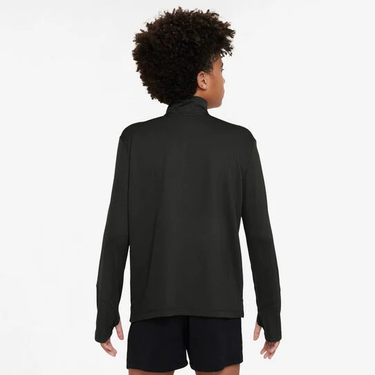 Nike Dri-Fit UV Half-Zip Essential Bluza Termica Baieti Negru, Argintiu [7]