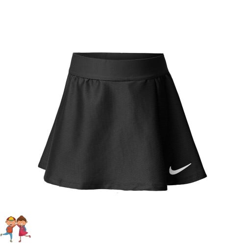 Nike Dri-Fit Victory Flouncy Fusta Tenis Fete (Copii) Negru, Alb [1]