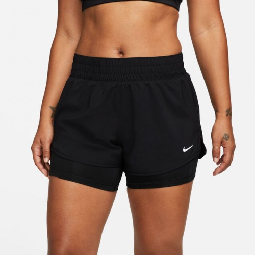 Nike One Dri-Fit Mid-Rise 3 Inch 2in1 Short Pantaloni Scurti Femei Negru, Alb [5]