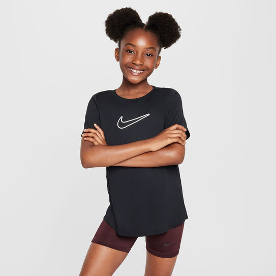 Nike One STD Tee Tricou tenis Fete Negru, Alb [4]
