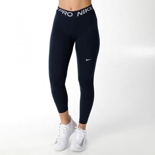 Nike Pro Tight Colanti Sport Femei Bleumarin, Negru, Alb [5]