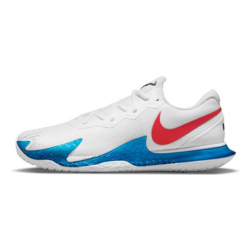 Nike Rafael Nadal Zoom Vapor Cage 4 Clay Incaltaminte Tenis Zgura Barbati Alb, Albastru, Rosu [2]