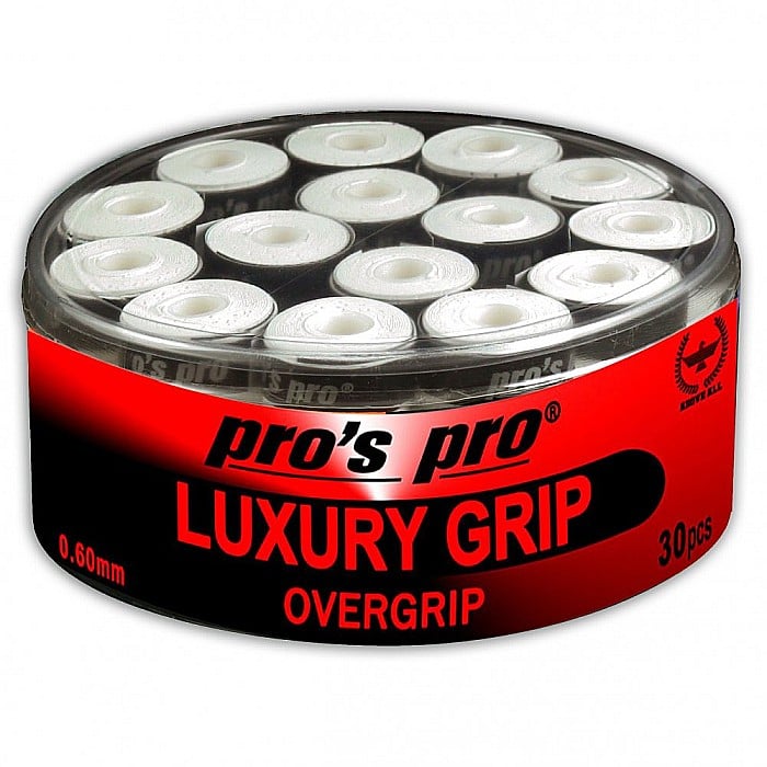 Pros Pro Luxury Grip Overgrip Perforat 30 Buc Alb [1]