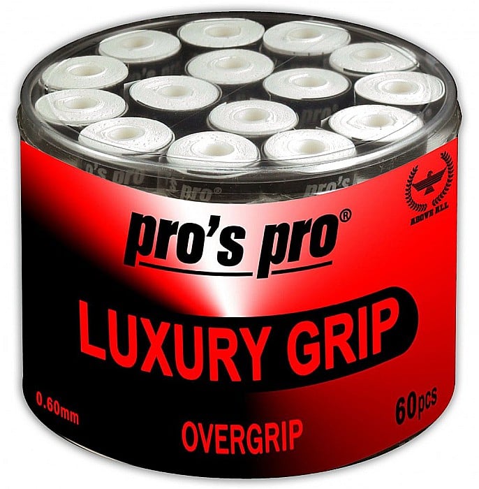 Pros Pro Luxury Grip Overgrip Perforat 60 Buc Alb [1]