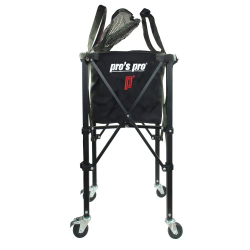 Pro's Pro Ball Cart Professional Cos Pliabil 150 Mingi de Tenis Negru [2]