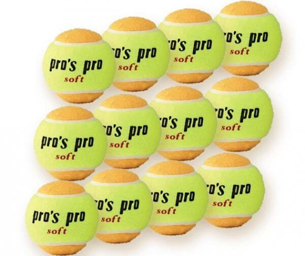 Pros Pro Soft Pachet 12 Mingi Tenis de Camp [1]