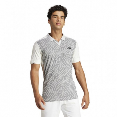 adidas A.O. Pro Airchill Freelift Polo Tricou Tenis Barbati Verde deschis, Gri, Negru [3]