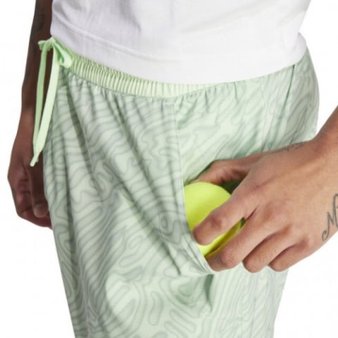 adidas A.O. Pro Ergo Short Pantaloni Scurti Tenis Barbati Verde deschis, Lime, Negru [3]