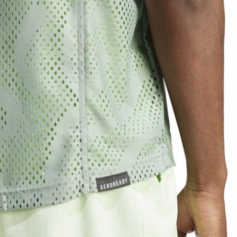 adidas A.O. Pro Mesh Layering Tee Tricou Tenis Barbati Verde deschis, Lime, Negru [4]
