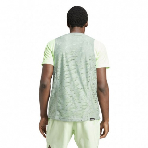 adidas A.O. Pro Mesh Layering Tee Tricou Tenis Barbati Verde deschis, Lime, Negru [2]