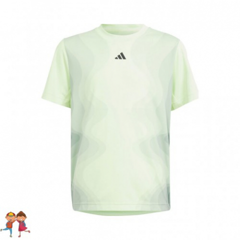 Adidas - adidas A.O. Pro Tee Tricou Tenis Baieti (Copii) Verde deschis, Negru