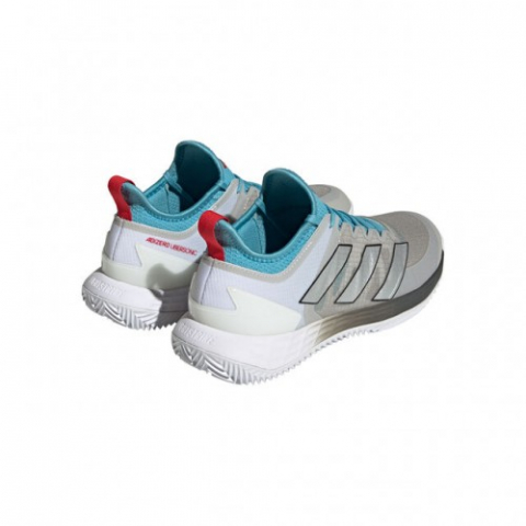 adidas Adizero Ubersonic 4.1 Clay Incaltaminte Tenis Zgura Femei Gri, Albastru turcoaz, Argintiu, Rosu [4]