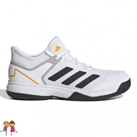 Adidas - adidas Adizero Ubersonic 4 Jr. All Court Incaltaminte Tenis Unisex Copii Alb, Negru, Galben