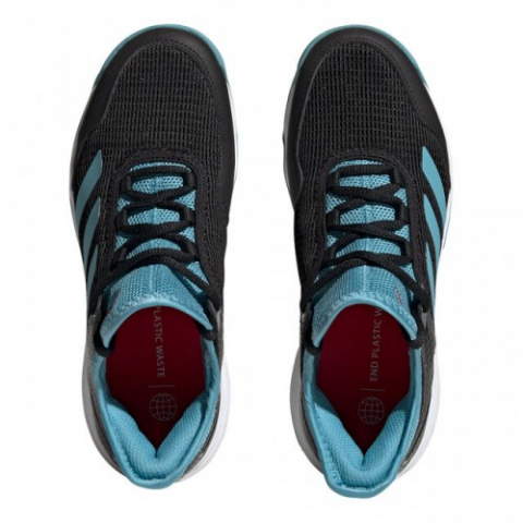 adidas Adizero Ubersonic 4 Jr. All Court Incaltaminte Tenis Unisex Copii Alb, Negru, Albastru fumuriu, rosu [2]