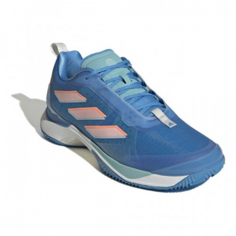 adidas Avacourt Clay Incaltaminte Tenis Zgura Femei Albastru, Alb, Portocaliu [3]
