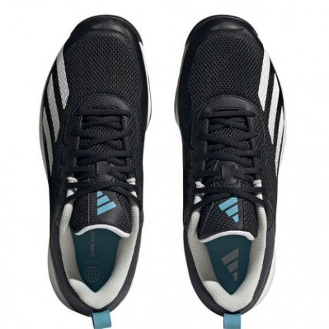 adidas Courtflash Speed All Court Incaltaminte Tenis Barbati Negru, Alb, Albastru deschis [2]