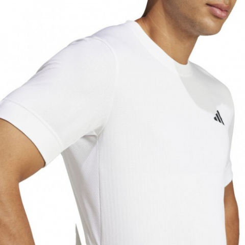 adidas Freelift Tee Tricou Tenis Barbati Alb, Negru [4]