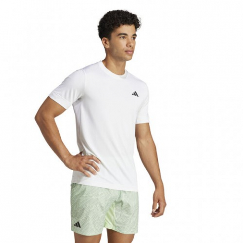 adidas Freelift Tee Tricou Tenis Barbati Alb, Negru [3]