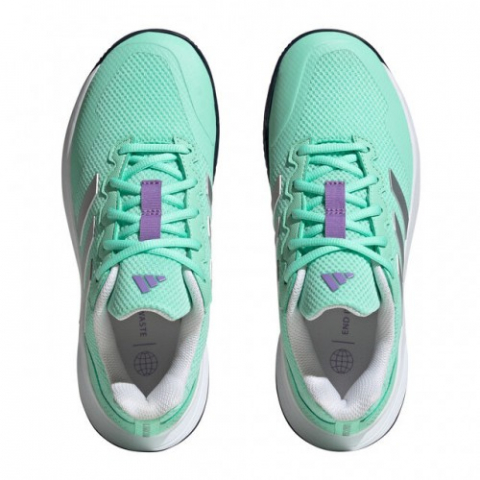 adidas Game Court 2 Clay Incaltaminte Tenis Zgura Femei Verde mint, Argintiu, Violet   călță [2]