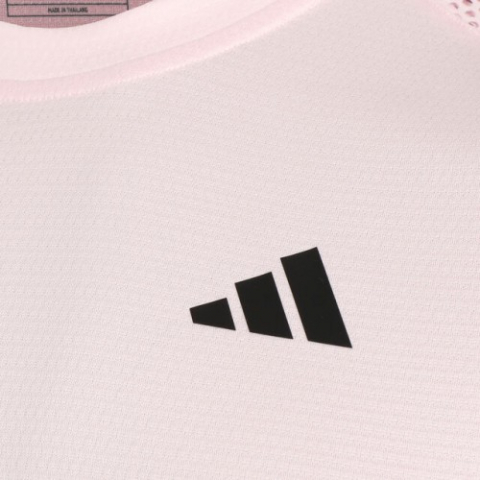 adidas Melbourne Ergo Heat.Rdy Raglan Tee Tricou Tenis Barbati Roz deschis, Negru [2]