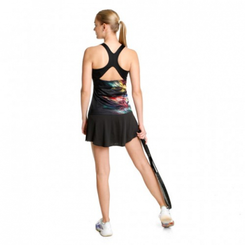 adidas Melbourne Match Fusta Tenis Femei Negru, Alb [2]