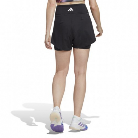 adidas Melbourne Match Short Pantaloni Scurti Tenis Femei Negru, Alb [8]