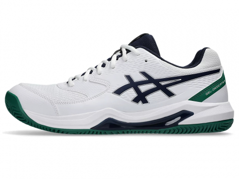 Asics Gel-Dedicate 8 Clay Incaltaminte Tenis Zgura Barbati Alb, Bleumarin, Verd [1]