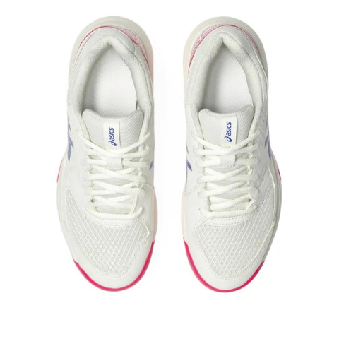 Asics Gel-Dedicate 8 Clay Incaltaminte Tenis Zgura Femei Alb, Roz berry, Albastru [2]
