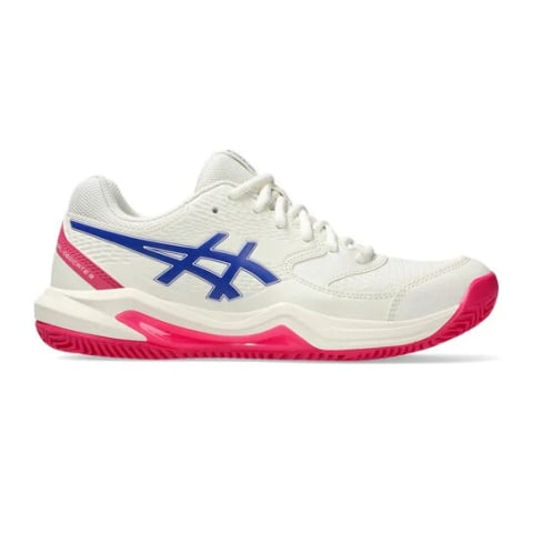 New Balance - Asics Gel-Dedicate 8 Clay Incaltaminte Tenis Zgura Femei Alb, Roz berry, Albastru