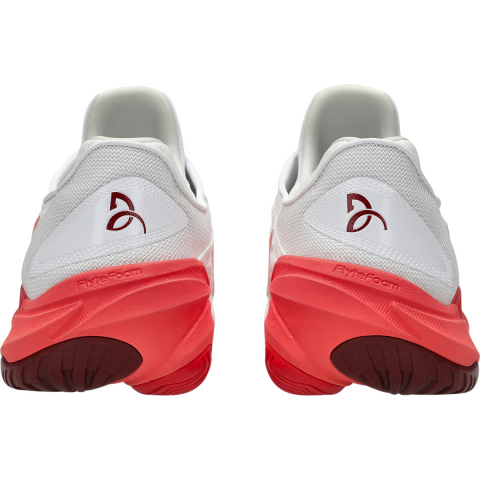 Asics Novak Djokovic Court FF 3 All Court Incaltaminte Tenis Barbati Alb, Rosu coral, Visiniu [6]