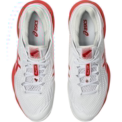 Asics Novak Djokovic Court FF 3 All Court Incaltaminte Tenis Barbati Alb, Rosu coral, Visiniu [4]