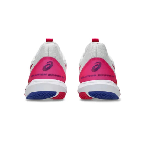 Asics Solution Speed FF 3 Clay Incaltaminte Tenis Zgura Femei Alb, Roz berry, Albastru [4]