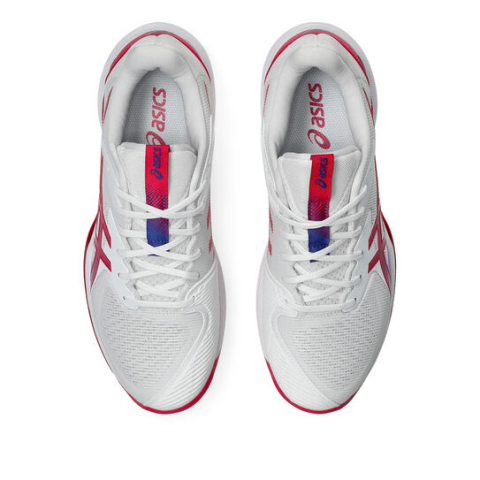 Asics Solution Speed FF 3 Clay Incaltaminte Tenis Zgura Femei Alb, Roz berry, Albastru [2]