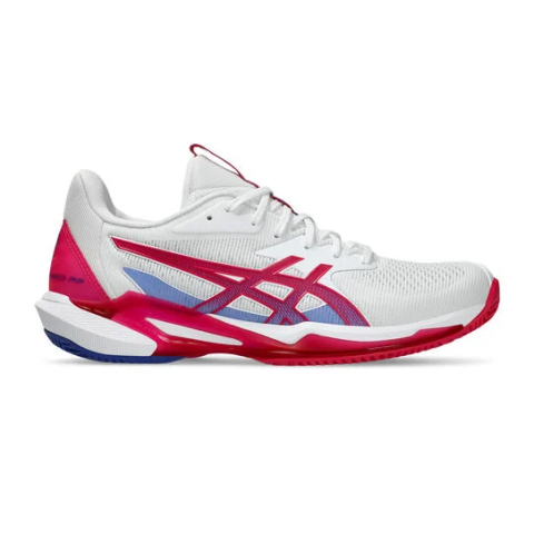 K-Swiss - Asics Solution Speed FF 3 Clay Incaltaminte Tenis Zgura Femei Alb, Roz berry, Albastru
