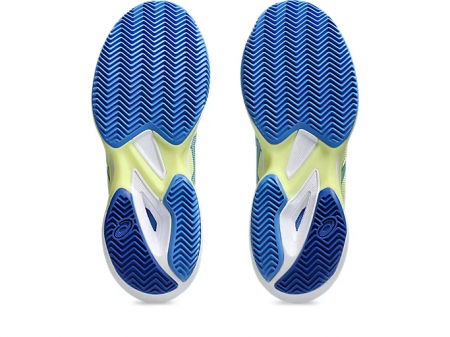 Asics Solution Speed FF 3 Clay Incaltaminte Tenis Zgura Femei Verde lime, Albastru [5]