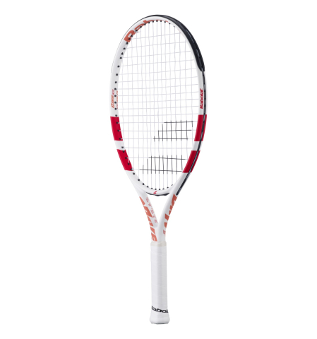 Rachete Juniori - Babolat Drive Jr. 23" Racheta Tenis Copii Alb, Rosu, Rpz coral