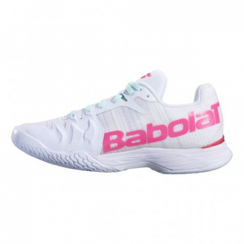 Babolat - Jet Mach II All Court incaltaminte Tenis Femei Alb/Gri deschis/Roz/Verde mint [2]